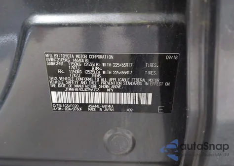 2018 Toyota Rav4 Xle from USA, damaged, VIN JTMRFREVXJD256123